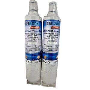 ICEPURE RWF0500A Refrigerator Water Filter 2 Pack Replacement for Whirlpool(Flaw